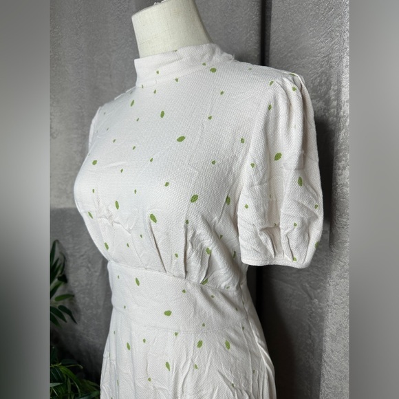 NWT Free People Abbie Reversible Fit & Flare Mini Dress Ivory Sz 2 - Picture 7 of 14